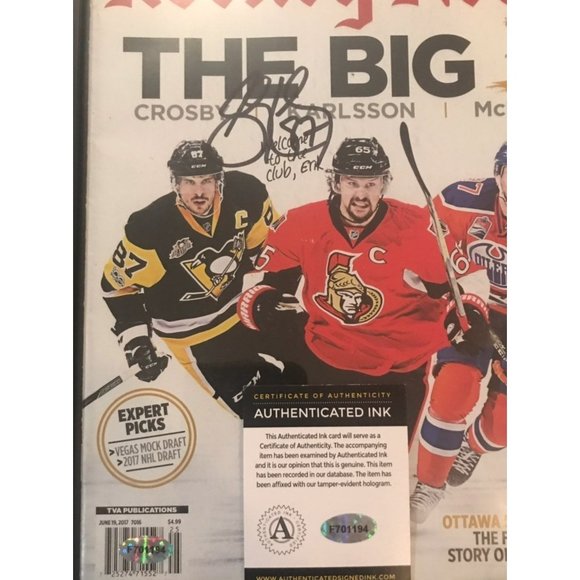 Sydney Crosby Signed Hockey Magazine COA - Picture 2 of 7